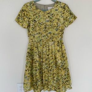 J. Crew collection pleated skirt dress. Size 4. NWT.